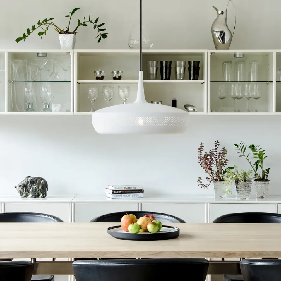 Lampshades^Umage Clava Dine ceiling lamp Ø43 cm, matte White