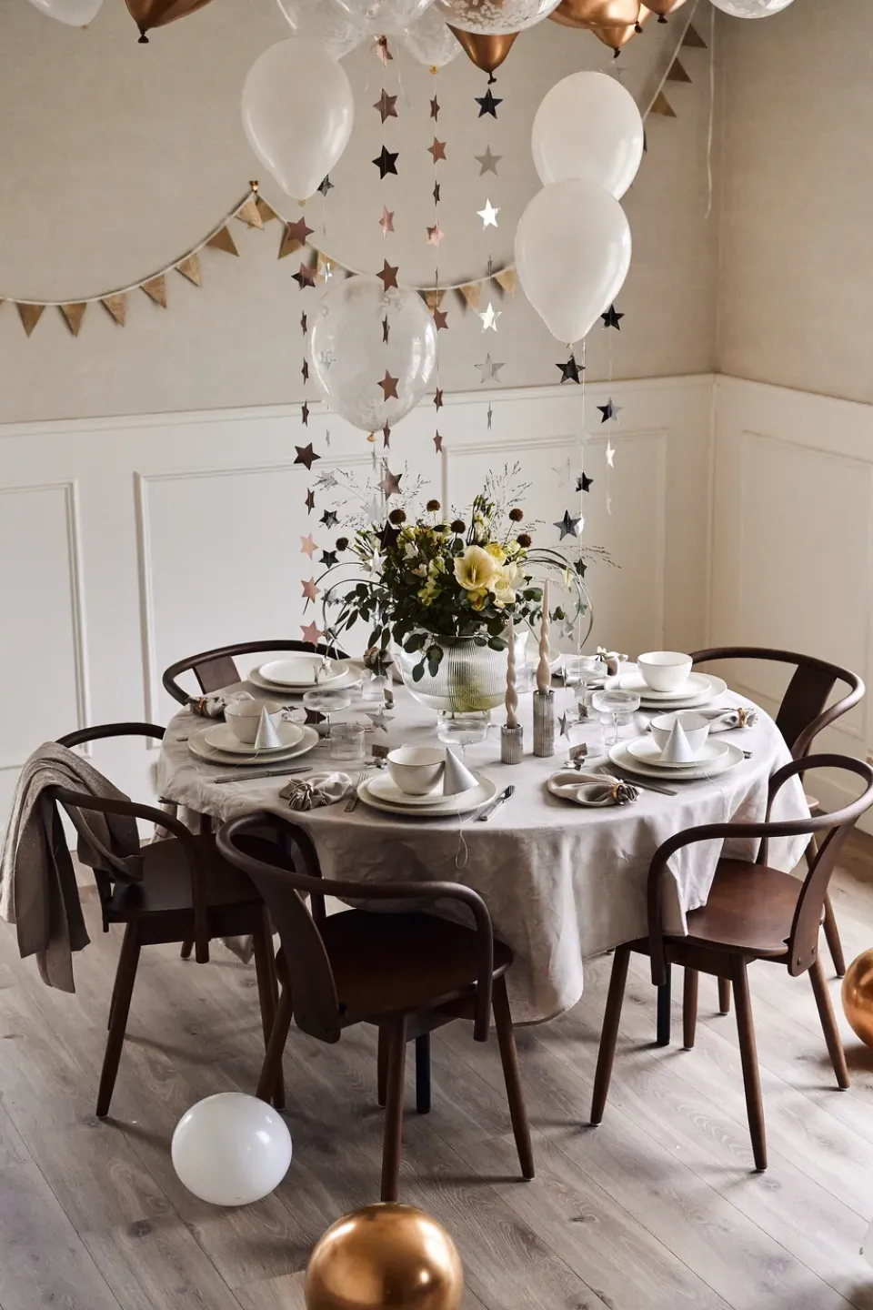 Tablecloths^Scandi Living Clean linen table cloth 145x350 cm , Greige BeigeGrey