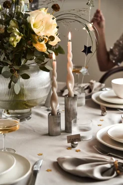 Linen & Cotton Napkins^Scandi Living Clean serviettes 45 x 45 cm 4-pack, Greige BeigeGrey