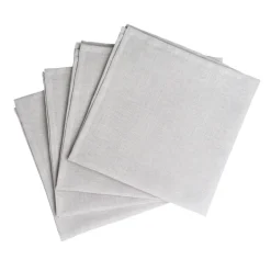 Linen & Cotton Napkins^Scandi Living Clean serviettes 45 x 45 cm 4-pack, icy Grey