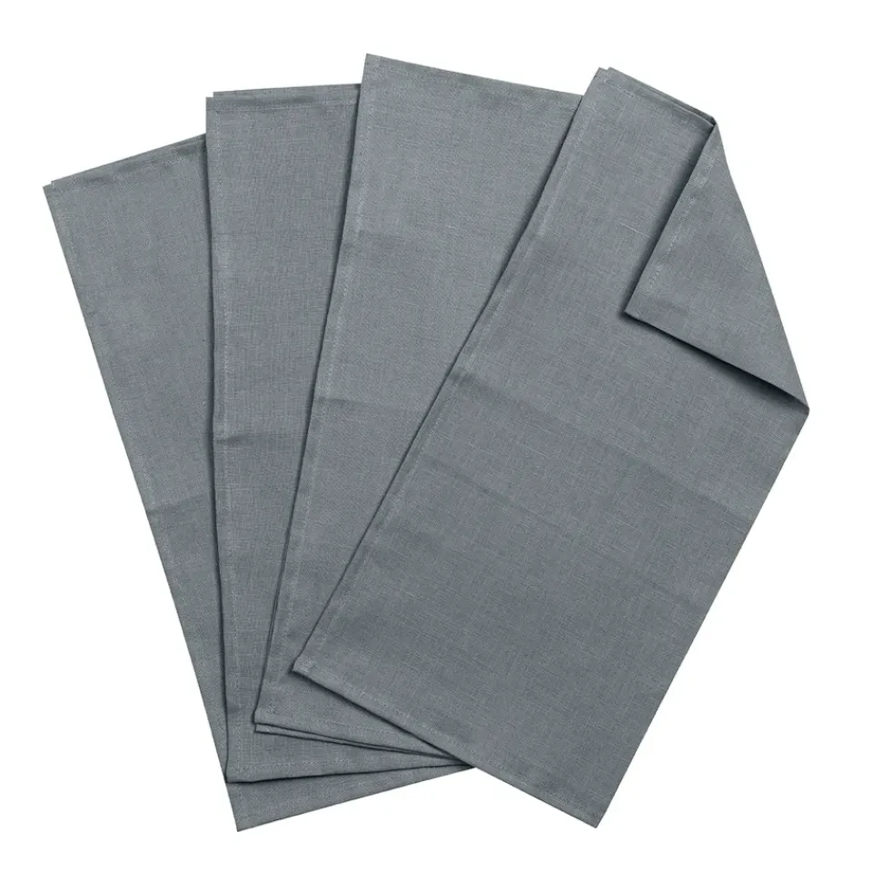 Online Scandi Living Clean serviettes 45 x 45 cm 4-pack, smokey Blue