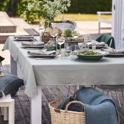 Online Scandi Living Clean tablecloth 145 x 250 cm, dusty Green