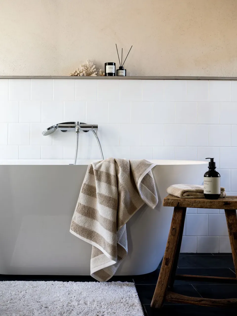 Bath Sheets^Tell Me More Cleo bath towel 70x140 cm, Beige