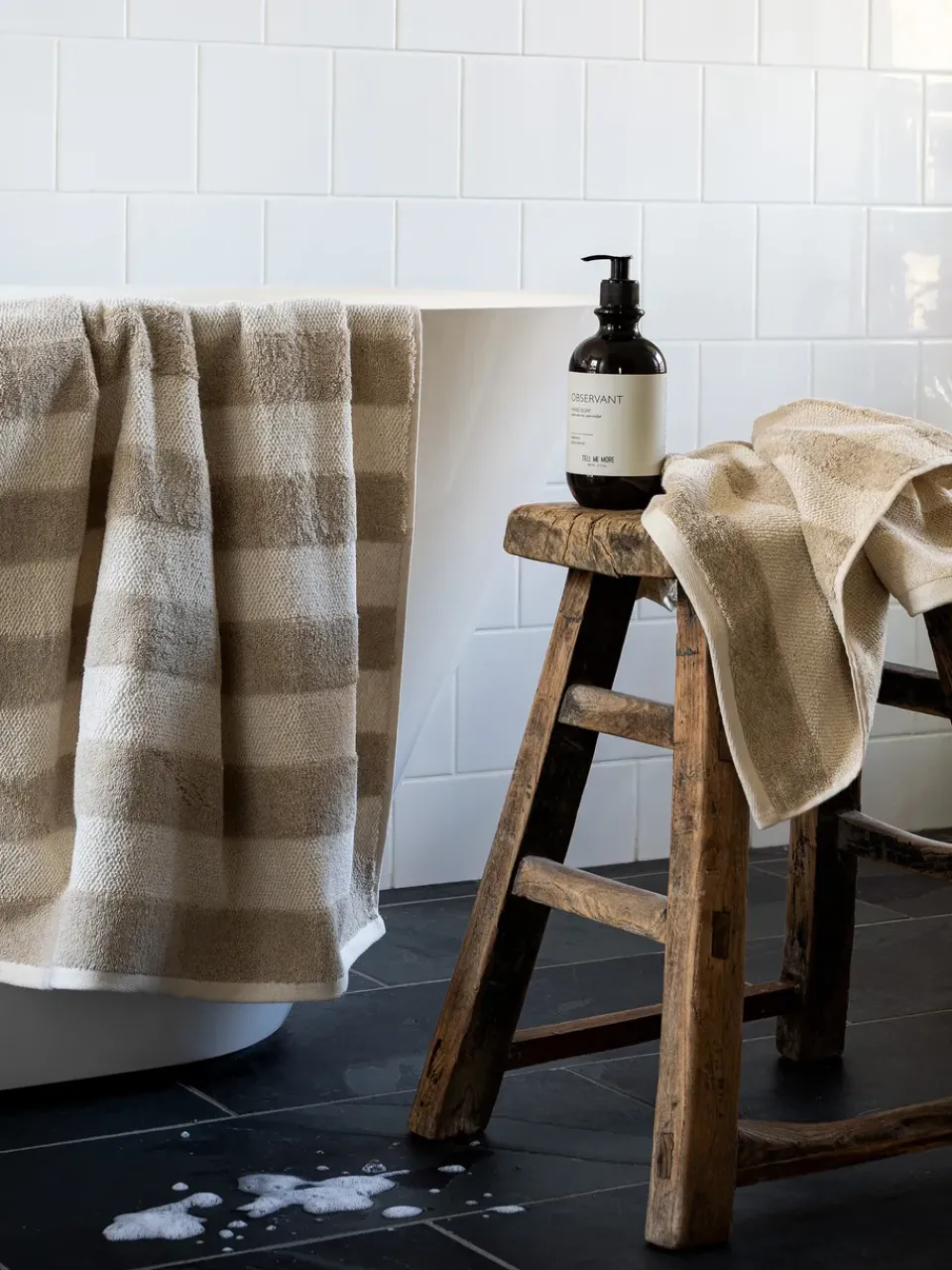Bath Sheets^Tell Me More Cleo bath towel 70x140 cm, Beige