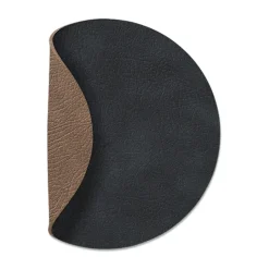 Coasters^LIND DNA Cloud coaster reversible circle 1 pcs, Black-brown BrownBlack