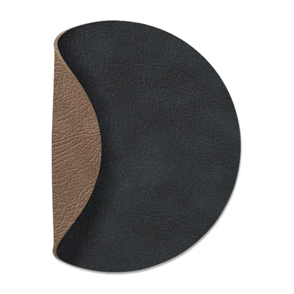 Coasters^LIND DNA Cloud coaster reversible circle 1 pcs, Black-brown BrownBlack