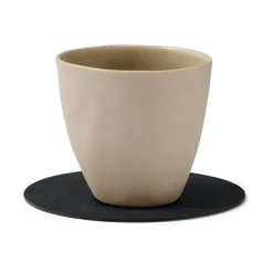 Coasters^LIND DNA Cloud coaster reversible  circle 1 pcs, Black-brown BrownBlack