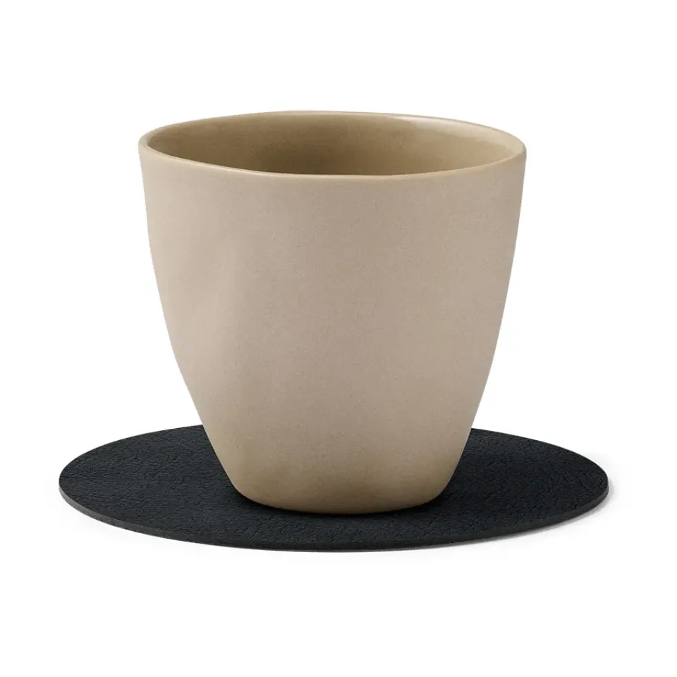 Coasters^LIND DNA Cloud coaster reversible circle 1 pcs, Black-brown BrownBlack