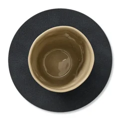 Coasters^LIND DNA Cloud coaster reversible circle 1 pcs, Black-brown BrownBlack