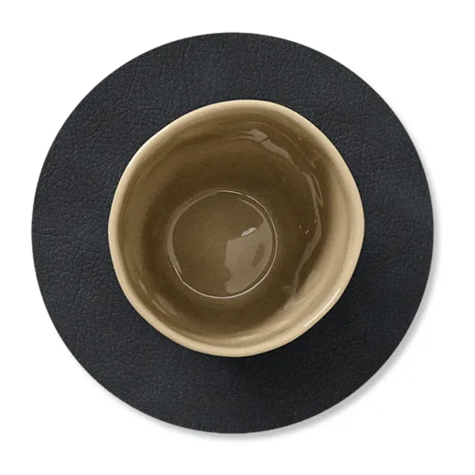 Coasters^LIND DNA Cloud coaster reversible circle 1 pcs, Black-brown BrownBlack