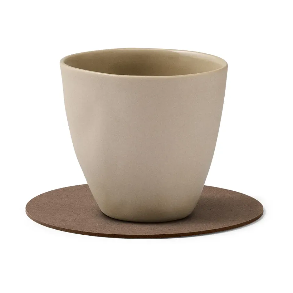 Coasters^LIND DNA Cloud coaster reversible circle 1 pcs, Black-brown BrownBlack