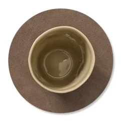 Coasters^LIND DNA Cloud coaster reversible circle 1 pcs, Black-brown BrownBlack