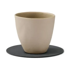 Coasters^LIND DNA Cloud coaster reversible  circle 1 pcs, anthracite-light Grey