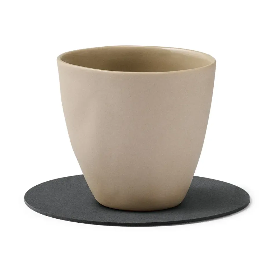 Coasters^LIND DNA Cloud coaster reversible circle 1 pcs, anthracite-light Grey