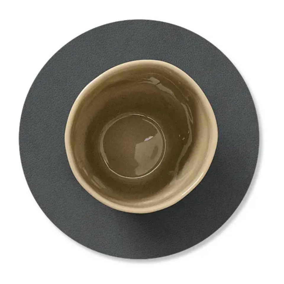 Coasters^LIND DNA Cloud coaster reversible circle 1 pcs, anthracite-light Grey