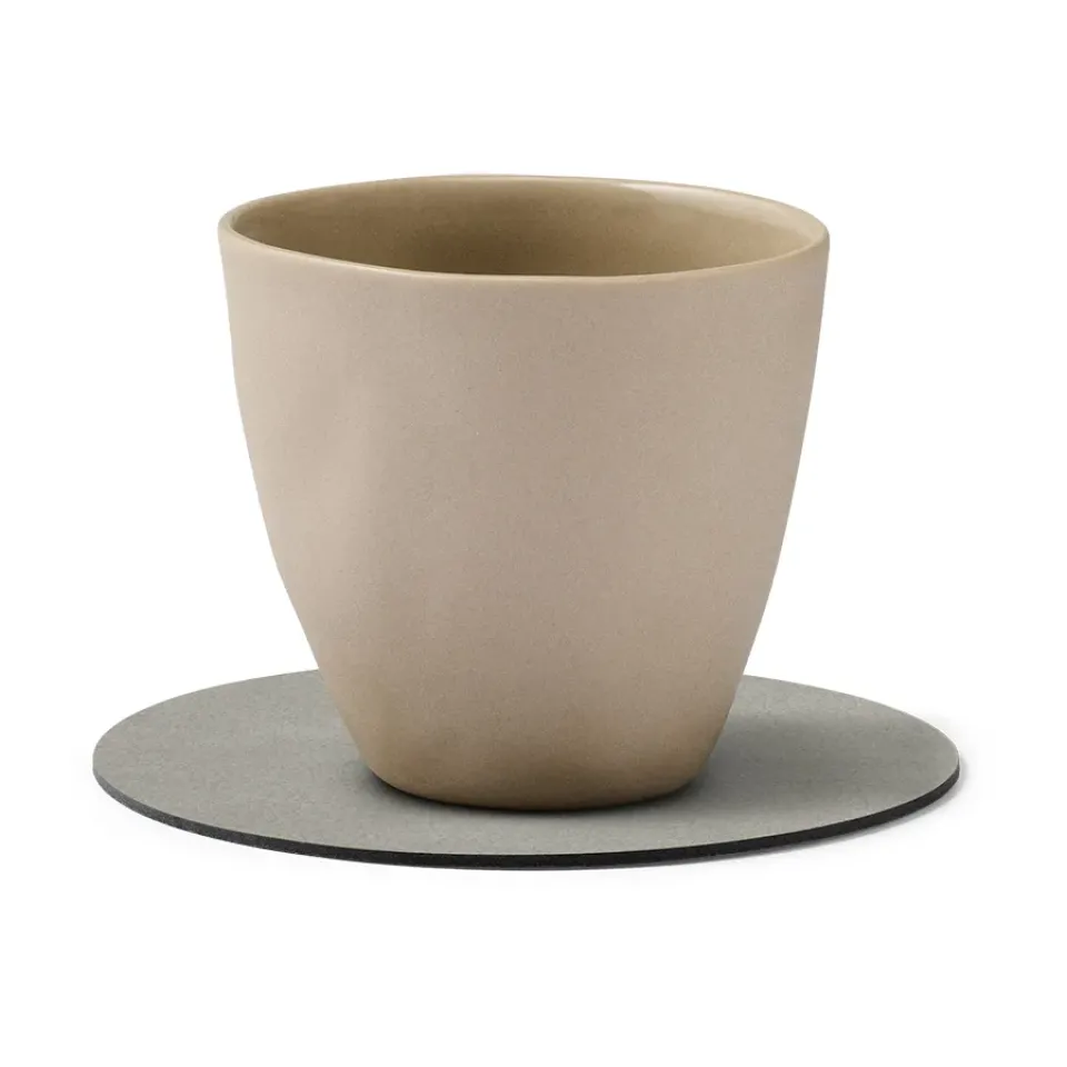 Coasters^LIND DNA Cloud coaster reversible circle 1 pcs, anthracite-light Grey