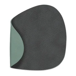 Coasters^LIND DNA Cloud-Nupo coaster reversible curve 1 pcs, anthracite-pastel green GreyGreen