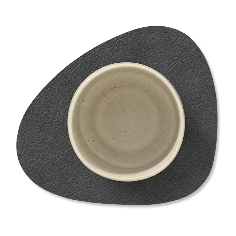Coasters^LIND DNA Cloud-Nupo coaster reversible curve 1 pcs, anthracite-pastel green GreyGreen