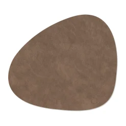 Placemats^LIND DNA Cloud-Nupo placemat reversible curve L 1 pcs, Brown-sand BrownBeige