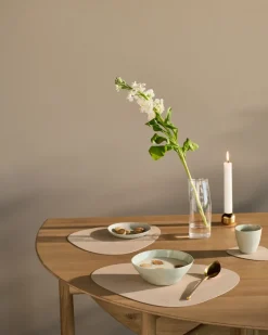 Placemats^LIND DNA Cloud-Nupo placemat reversible curve L 1 pcs, Brown-sand BrownBeige