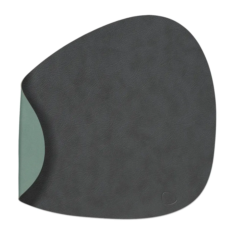 Placemats^LIND DNA Cloud-Nupo placemat reversible curve L 1 pcs, anthracite-pastel green GreyGreen