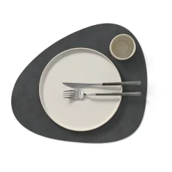 Placemats^LIND DNA Cloud-Nupo placemat reversible curve L 1 pcs, anthracite-pastel green GreyGreen