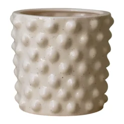 Garden Details & Accessories^DBKD Cloudy flower pot vanilla, Mini Ø15 cm White