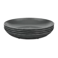 Best Koziol Club deep plate Ø22 cm 4-pack biocircular thermoplastic, Nature ash Grey