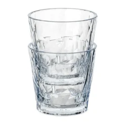 Plastic Glasses^Koziol Club No. 22 tumbler glass plastic 25 cl 2-pack, Crystal clear Transparent