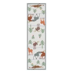 Table Runners^Ekelund Linneväveri Clumsy moose runner, 35x120 cm Multi