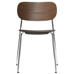 Chairs^Audo Copenhagen Co chair chromed legs, dark-stained oak Brown