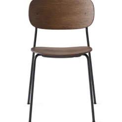 Chairs^Audo Copenhagen Co dining chair black legs, Dark stained oak Brown