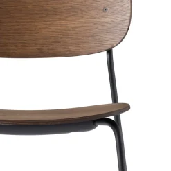 Chairs^Audo Copenhagen Co dining chair black legs, Dark stained oak Brown