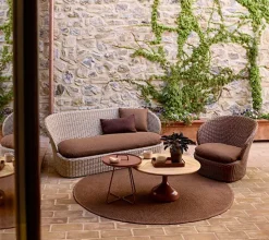 Garden Sofas & Garden Benches|Outdoor Lounge Furniture^Cane-line Coast 2,5 seat sofa, Sand (Flat Weave) Beige