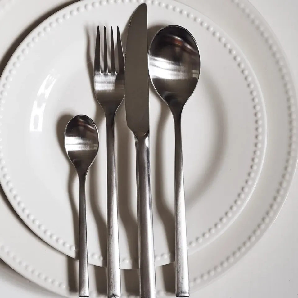 Online Scandi Living Coast cutlery 24 pieces, Silver Silver-coloured