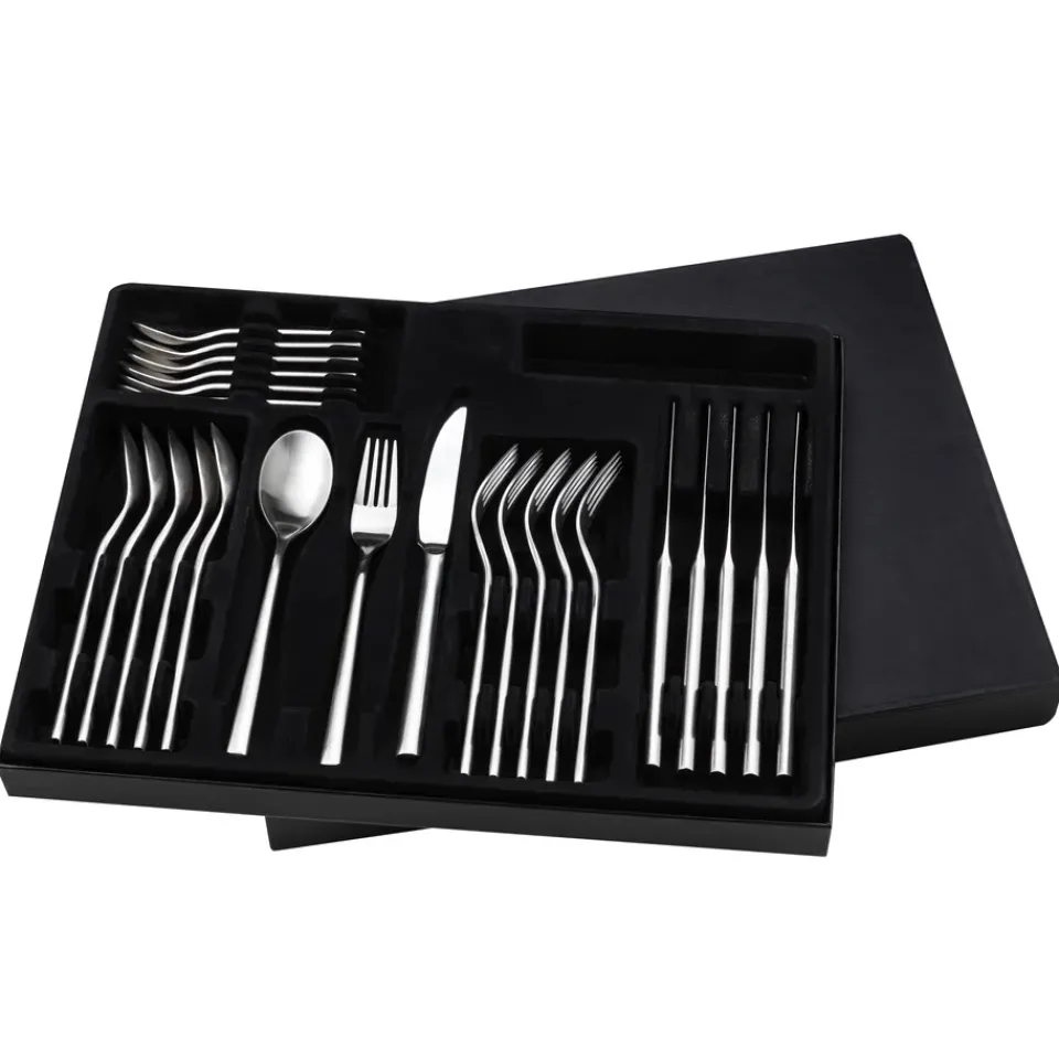 Online Scandi Living Coast cutlery 24 pieces, Silver Silver-coloured