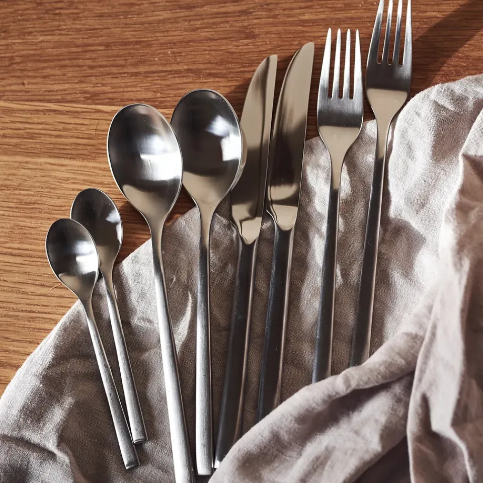 Online Scandi Living Coast cutlery 24 pieces, Silver Silver-coloured