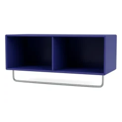 Hat Rack & Hat Shelves|Hat Rack & Hat Shelves^Montana COAT hat shelf with clothes rails, Monarch Blue
