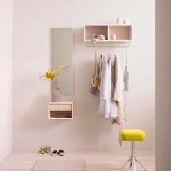 Discount Montana COAT hat shelf with clothes rails, Fennel 144, incl. suspension Green