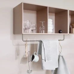 Discount Montana COAT hat shelf with clothes rails, Fennel 144, incl. suspension Green