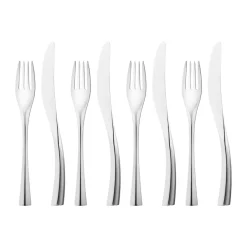 Outlet Georg Jensen Cobra cutlery 8 pieces, Stainless steel Silver-coloured