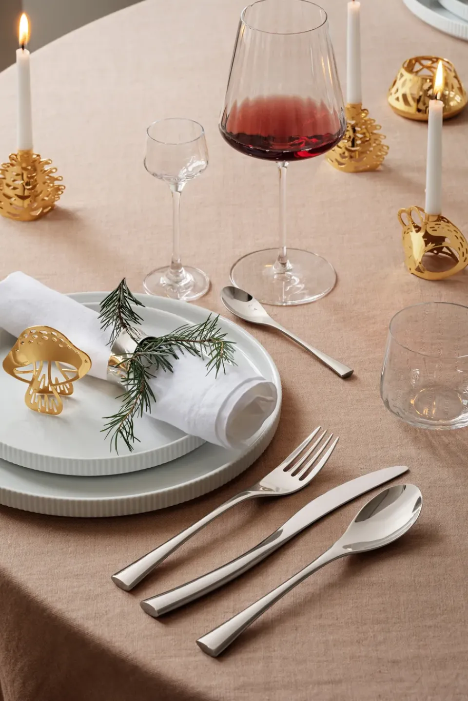Outlet Georg Jensen Cobra cutlery 8 pieces, Stainless steel Silver-coloured