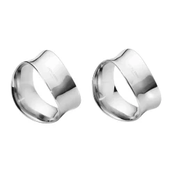 Napkin Rings & Holders^Georg Jensen Cobra napkin ring 2-pack, Stainless steel Silver-coloured
