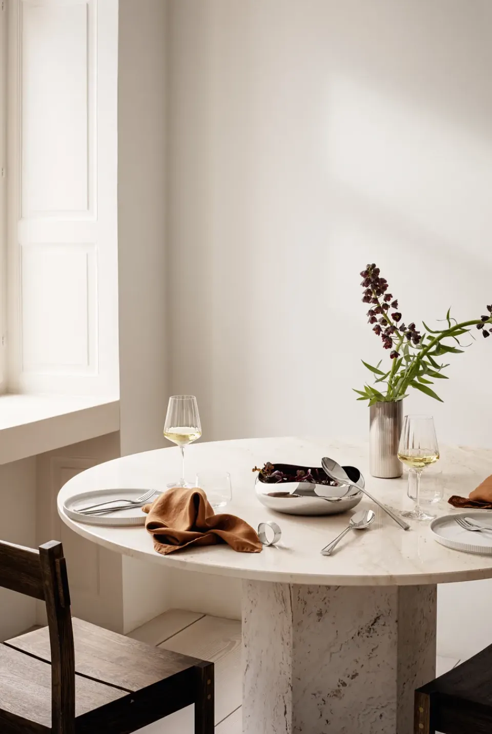 Hot Georg Jensen Cobra salad cutlery 2 pieces, Stainless steel Silver-coloured