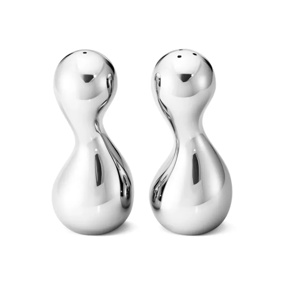 Sale Georg Jensen Cobra salt- and peppar cellar, stainless steel Silver-coloured