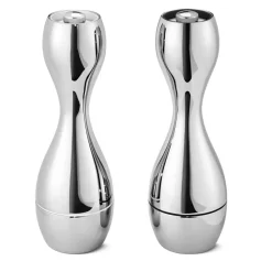 Hot Georg Jensen Cobra salt- and pepper mill, stainless steel Silver-coloured