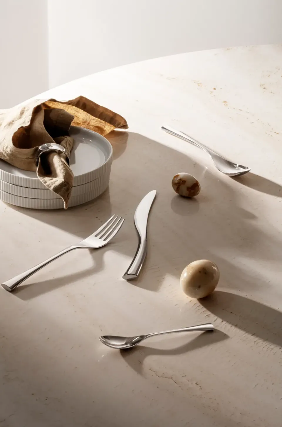 New Georg Jensen Cobra tablespoon, Stainless steel Silver-coloured