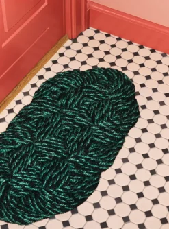 Best HAY Coco doormat 40x80 cm, Swirl black Multi