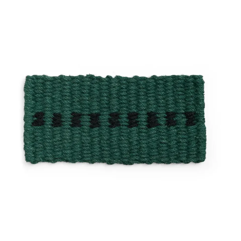 Outlet HAY Coco Dot doormat, Dark green-black Multi