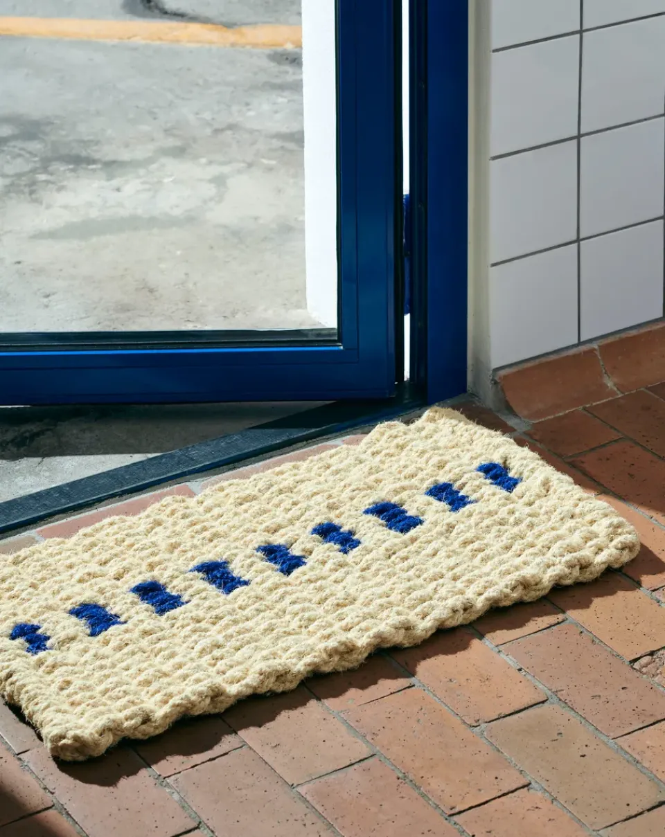 Door Mats^HAY Coco Dot doormat, White-blue Multi